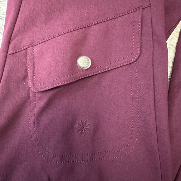 Athleta Deep Purple Dipper Low Rise Outdoor Hiking Cargo Pants Size 4 - Picture 9 of 10